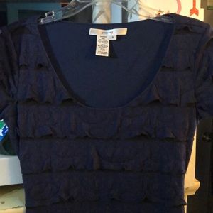 Studio M - sz small Navy blue short sleeved dress
